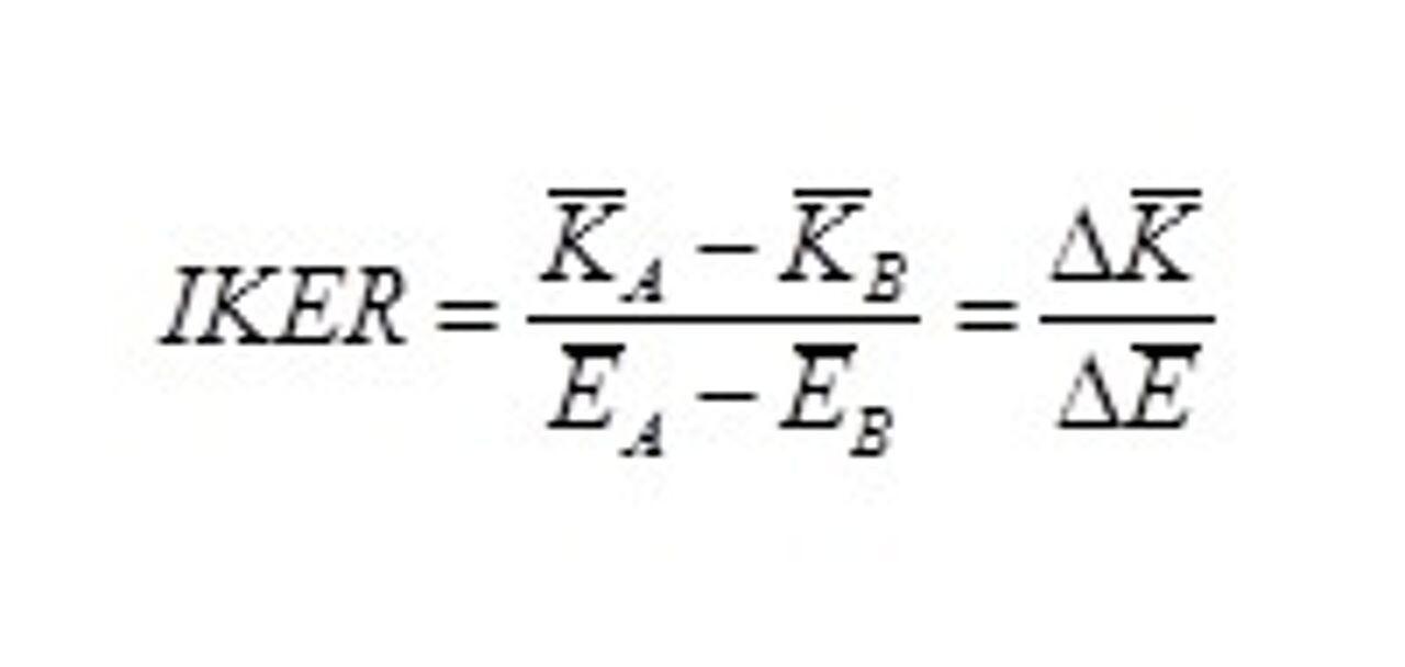 Inkrementelle Kosten-Effektivitäts-Relation (IKER) Inkrementelle Kosten-Effektivitäts-Relation (IKER)
